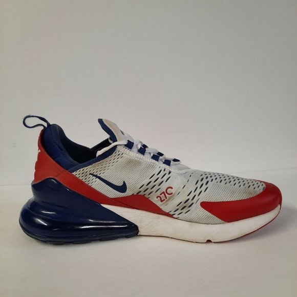 Nike Air Max 270 USA Mens Size 13 Running Shoes Sneakers Red White Blue Olympic